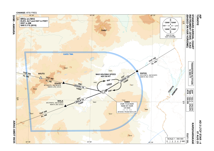 Conventional STARs RWY 06L (AIP AD 2 LTCF STAR-4)